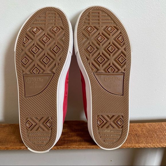 Converse Chuck Taylor All Star II Red Low Top Lace Up Sneaker Shoes Youth 1 - Picture 7 of 11